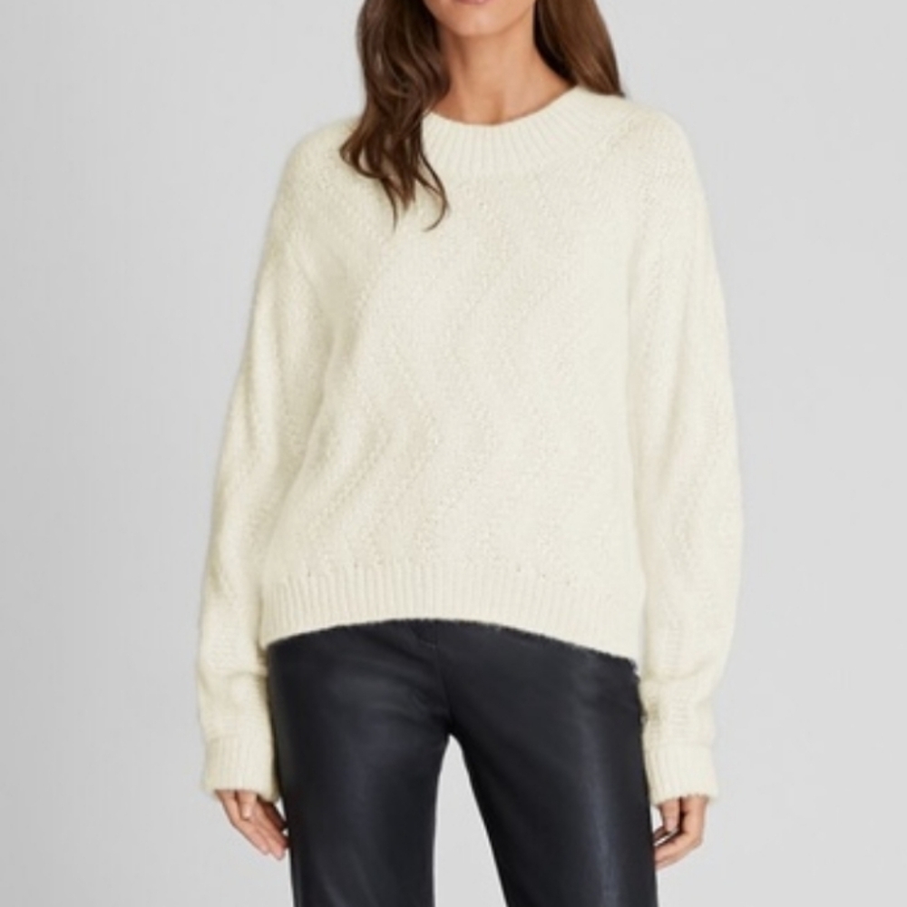 Club Monaco Balloon Sleeve Alpalca Sweater